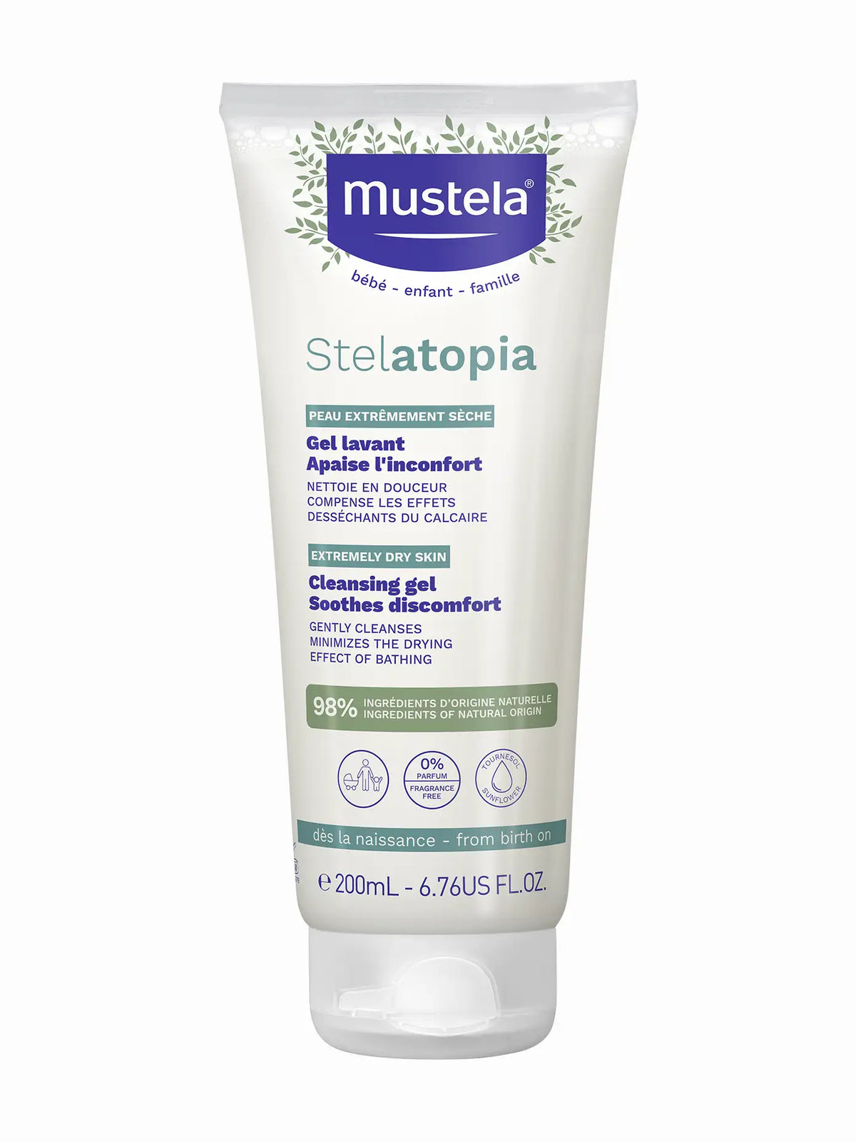 Mustela stelatopia cleansing gel anti tightness