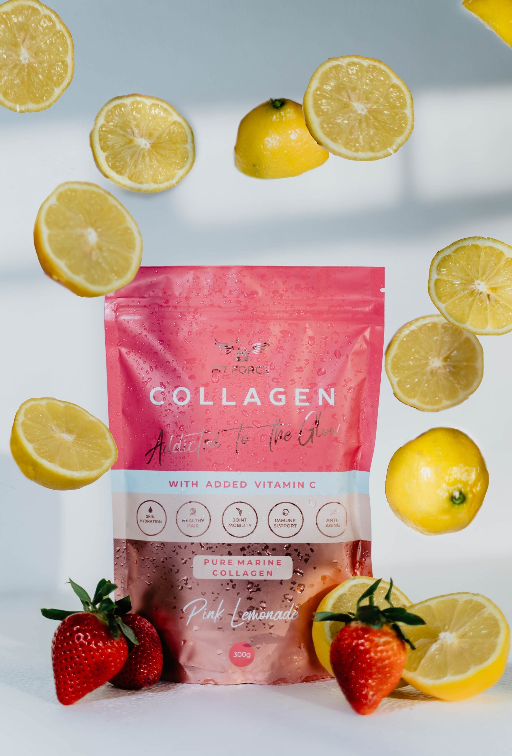 Fitforce Collagen + Vitamin C (Berry blast OR Pink lemonade)
